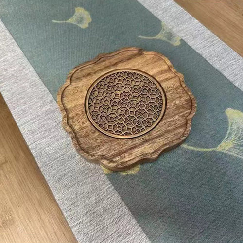 胡桃木紫砂壶储水茶壶底座茶托