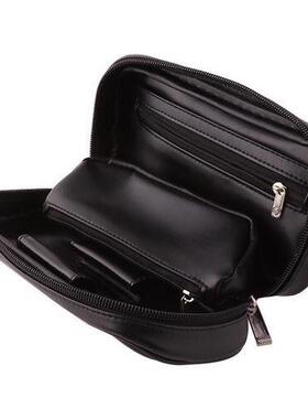 TOBACCO SMOKING PIPE BAG SOFT PU LEATHER SMELL PROOF PORTABL