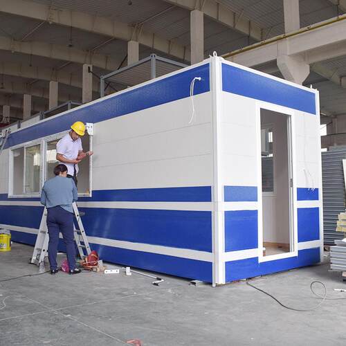 集装箱房集成房屋彩钢板房房组合屋轻钢住人集装箱移动房工地德克
