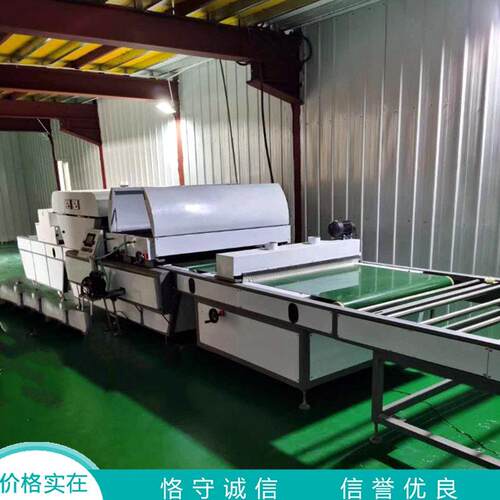 广告牌uv光油机 竹木纤维板背景墙辊涂机 雪弗板亚克力uv上光机