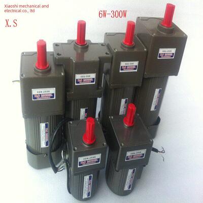 250W300W交流减速电机齿轮减速调速定速制动电机220V