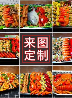 仿真菜品模型中餐炒菜海鲜模型食物食品道具假菜摄影样品模具定制