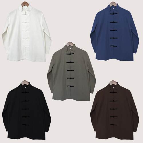 民国风唐装马褂麻衣服复古盘扣上衣古装农村演出服装国风工作服