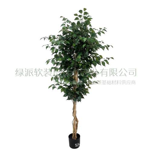 高端轻奢仿福真榕树幸树家居室仿真绿植盆栽仿内真摆橄榄树0001件