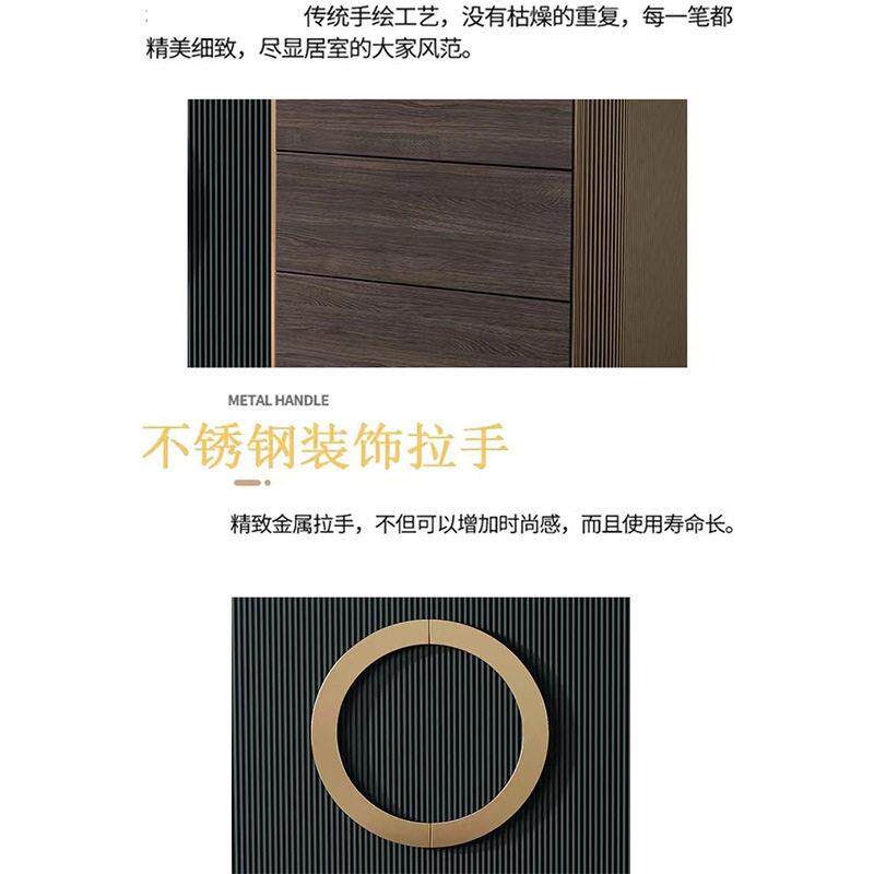 意式极简玄关柜轻奢岩板餐边柜现简约家用储物柜客厅隔断装饰柜