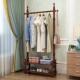 架卧室移动衣架架现代白色木质衣服架子 木衣帽欧落地挂鞋 正品 实式
