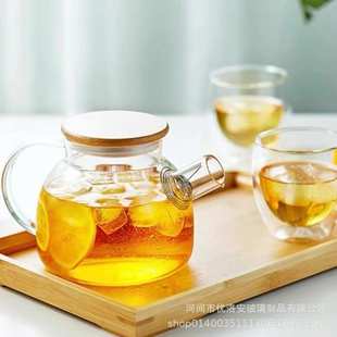 煮茶器烧水壶大容量冷水壶玻璃凉水壶家用泡茶壶水果茶 日式