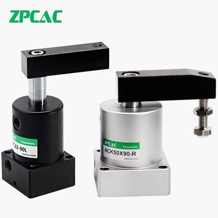 旋转夹紧转角下压气缸SRC-R-L-25/32/40/50/63X90HSR 90度 180度