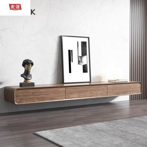 麦蓬现代简约悬挂式电视柜壁挂款北欧小户型壁柜意式极简茶几组合