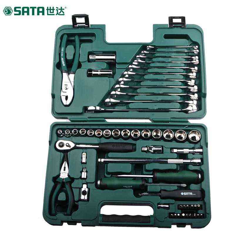 世达工具套装 56件套汽车维修综合大中小飞套筒快速扳手组套09509