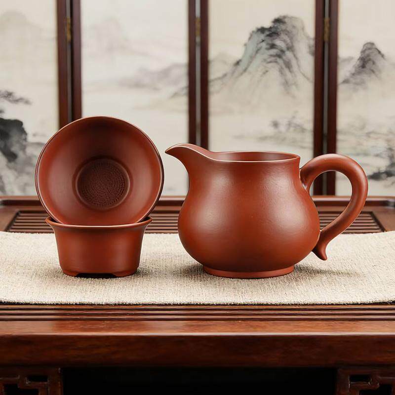 功夫茶具紫砂公道杯带茶漏组合大号茶海茶壶茶具套装配件茶漏