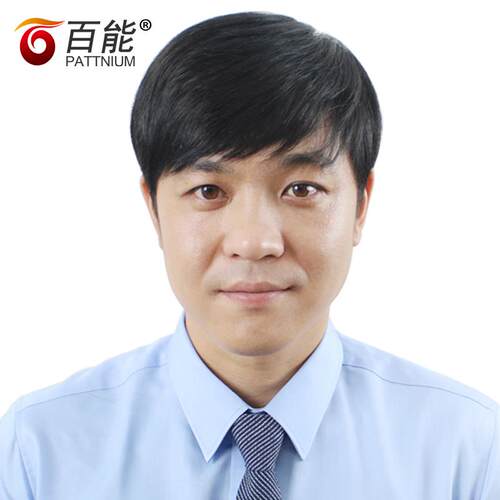 正品高青品质年式短款真发老假发 自然男逼真中年真人发丝假发套