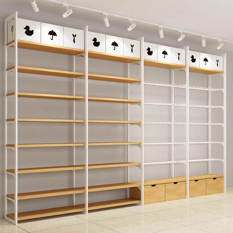 名创款优品钢木陈列架货架饰品店展示架超市便利店中岛货柜展示柜