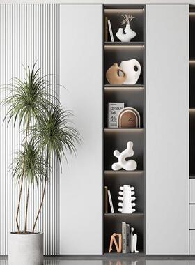 现代软装高级感电视柜子两边摆件高档客厅餐边玻璃酒柜家居装饰品