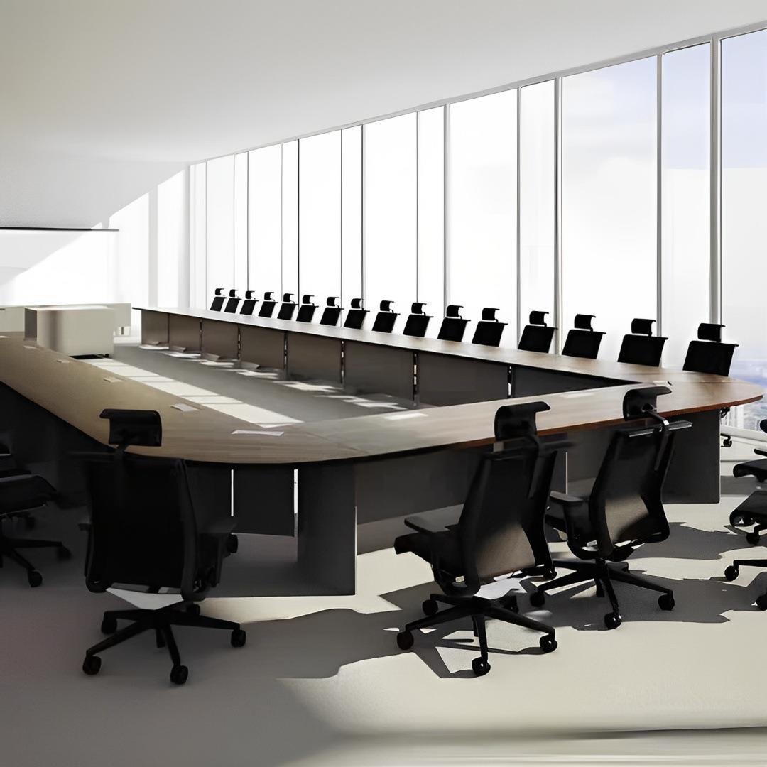 烤漆异形会议桌高端大气大型谈判桌现代风设计款式创意新型会议桌