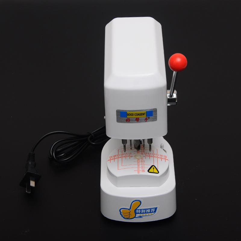 眼镜设备仪器三孔机CP-10B打孔机三孔机带LED灯镜片模板样板打孔
