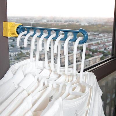Creative 8-Hole Clothes Drying Rack for Indoor and Outdoor U