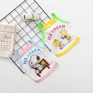 狗狗衣服春夏 宠物衣服 卡通印花 式 7003半身款