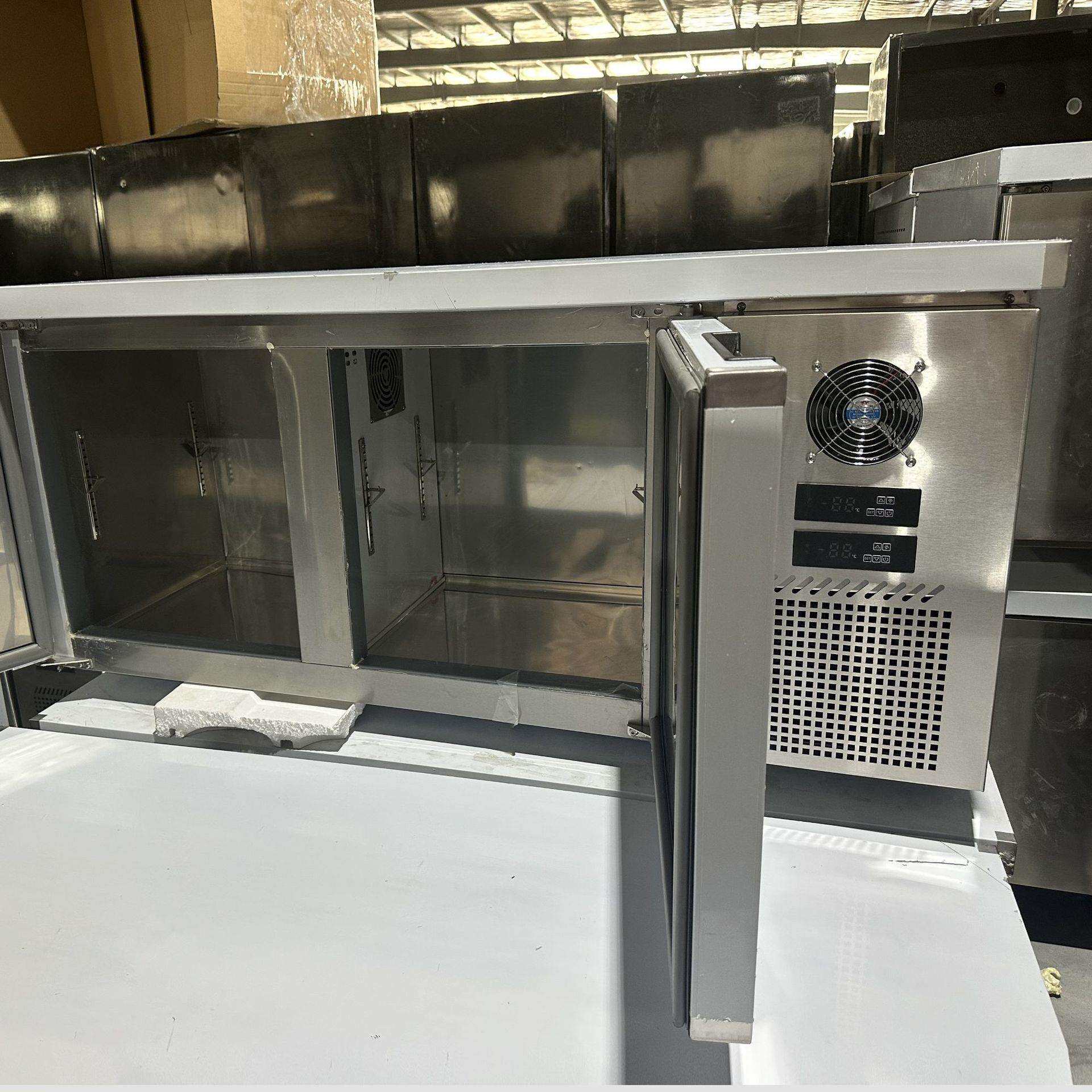 商用酒店厨房饭店冷藏冷冻冰柜风冷无霜操作台保鲜工作台卧柜冰柜