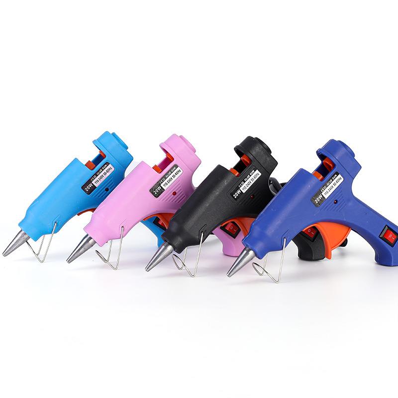 热熔胶枪手工家用热胶枪胶棒20W/7mm热融条塑料焊枪热熔枪打胶枪