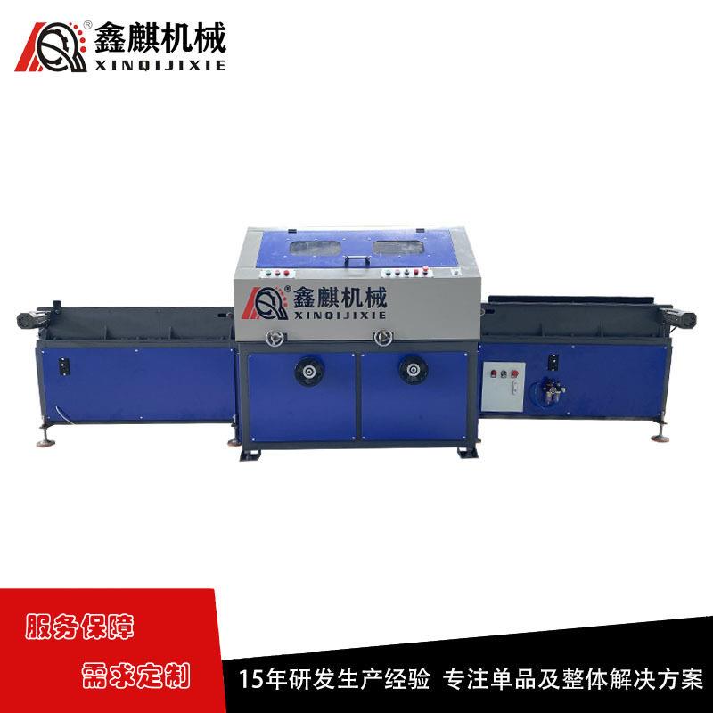 两工位外圆抛光机小型圆管抛光机铜铝管不锈钢管拉丝机钢管除锈机