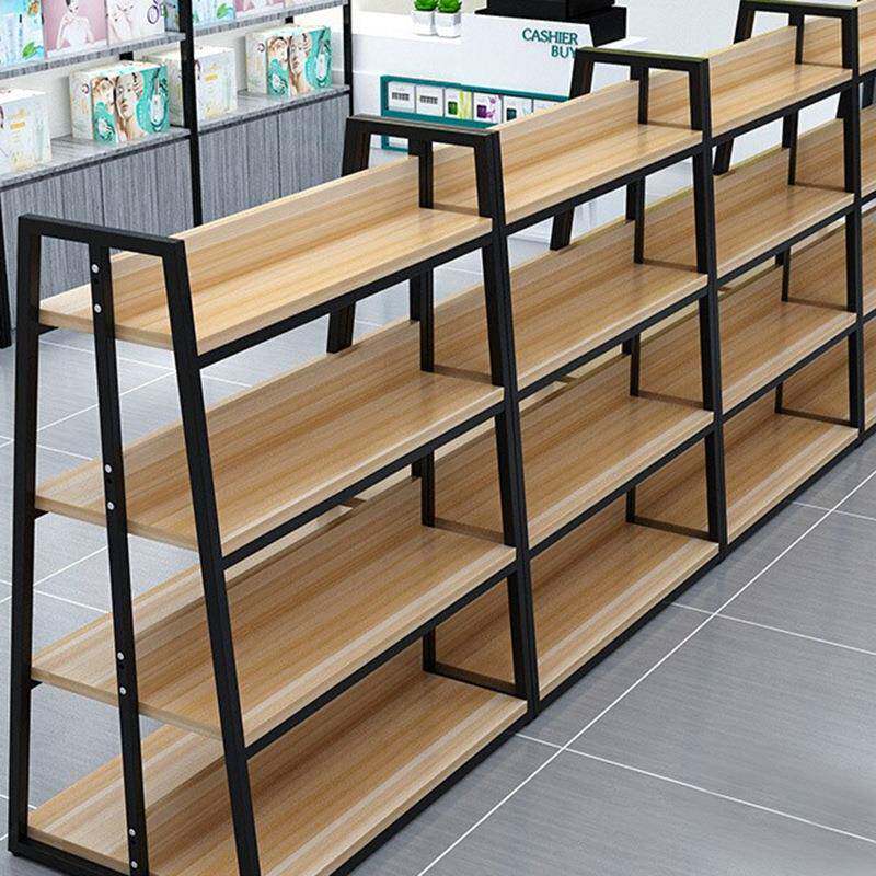 超市货架展示架多功能双面化妆品中岛台便利店置物架多层零食架