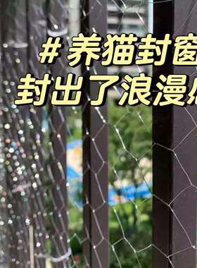 物封窗网手窗动护花艺阳宠台改造铁丝网宠物WUB护栏栏防坠猫封网