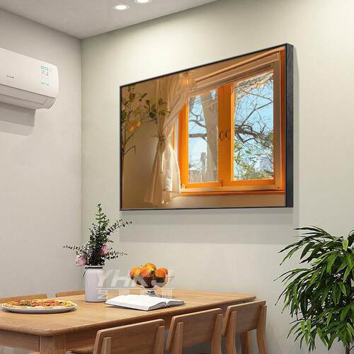 北欧餐厅装饰画窗户风景房间墙面挂画样板间卧室客厅民宿酒店壁画