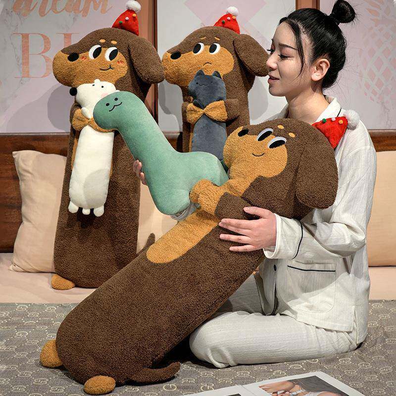 腊肠狗长条抱枕女生睡觉床上夹腿侧睡枕头大号玩偶沙发床腰靠