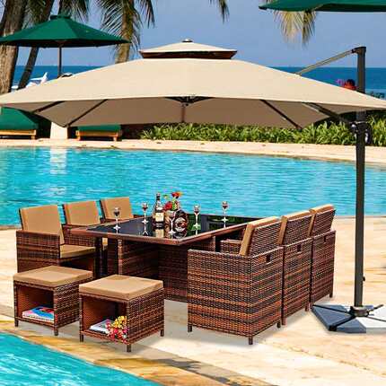 N5户外院家闲具阳台藤五件套花园藤编椅桌椅仿藤椅F7M6SH66庭休露