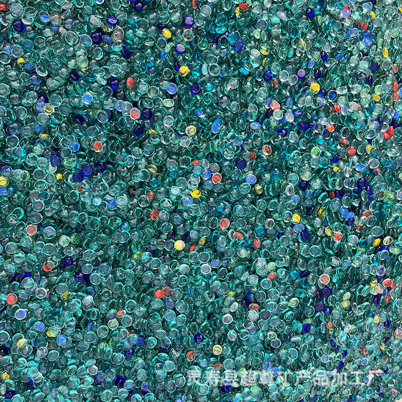 玻璃扁珠彩色玻璃扁珠大小包装都可做颜色可任意搭配