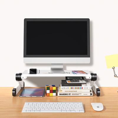 立式悬架电脑桌可支撑架空置显示器升降物电脑屏幕桌面高架调节增