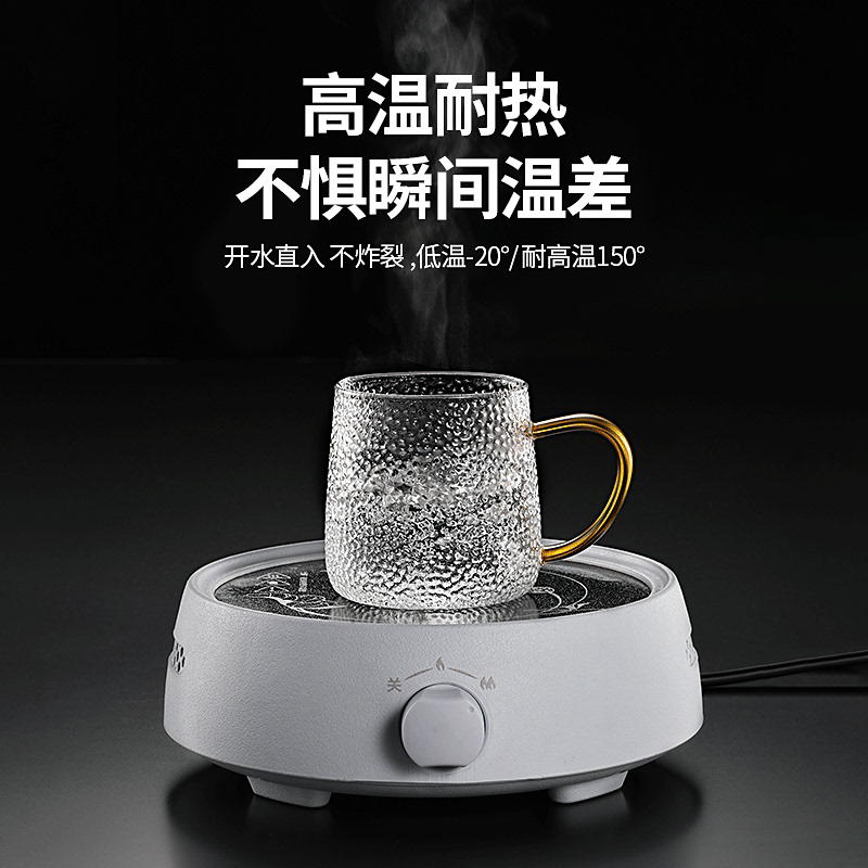 玻璃杯家用高颜值客厅待客杯子耐高温水杯家庭喝水茶杯带把套泓纳,节庆用品/礼品,蜡烛,淘宝优惠券,粉丝福利购,淘宝优惠卷