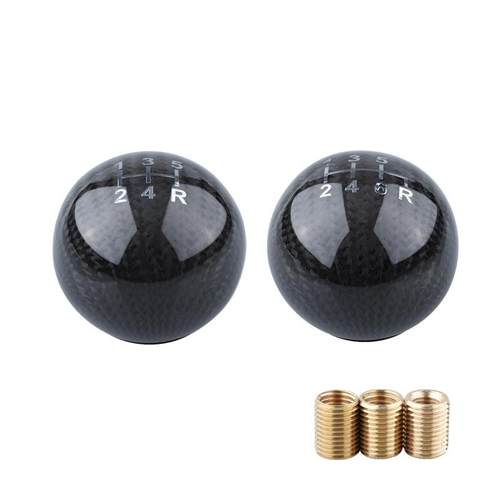 汽车排挡头改装通用档把个性碳纤维手动档5/6速带档位圆形波棍头