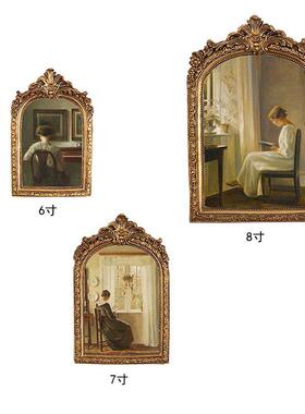 直销新款欧式复古古典树脂相框家居软装挂件相框文艺轻奢浮雕画框