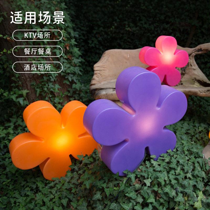 LED发光花瓣装饰灯 园林草坪景观灯遥控节日氛围灯别墅度假村装饰