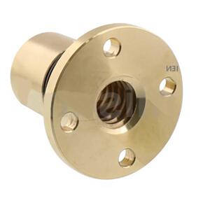 30度梯形丝杠用螺帽 无背隙型 圆形丝杆螺母正牙MTBLR10 12 16 20