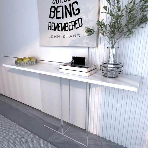 压克力玄关桌条案现代简约轻奢入户门门厅柜窄桌靠墙玄关柜置物架