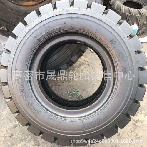 朝阳前进双钱正新叉车实心充气轮胎杭叉合力3吨前轮28*9-15后轮65