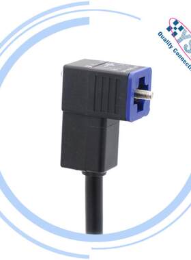 电磁阀阀接头C型9mmM12直头连接器带LED灯带二极管PUR线缆