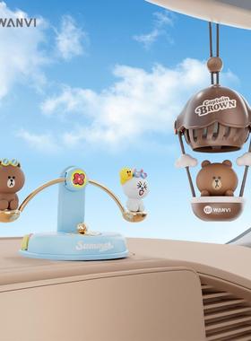 正品玩味lne跷跷板停车号码牌饰牌品中i控台摆件车载香电薰挪车话