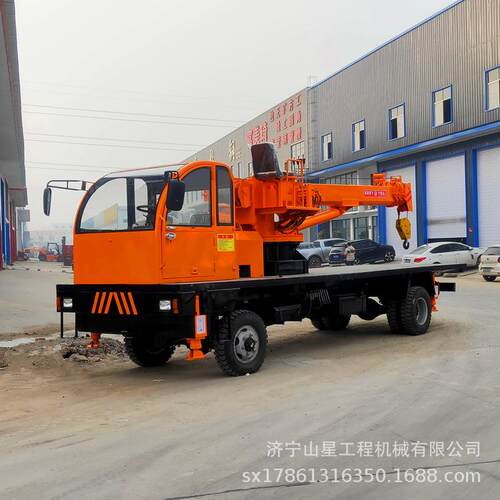 车载式随车吊运输车建筑工地园林移树用随车吊-8吨起吊运输车