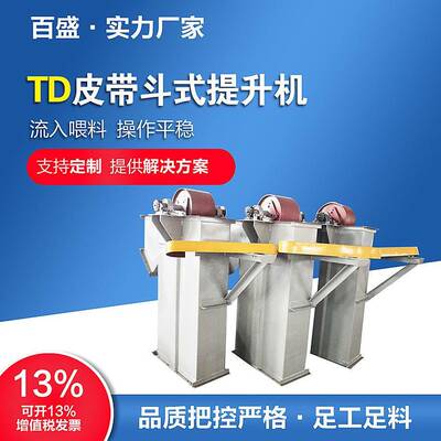 TD型皮带斗式提升机铸造用胶带斗提机价格加工垂直提升设备厂家