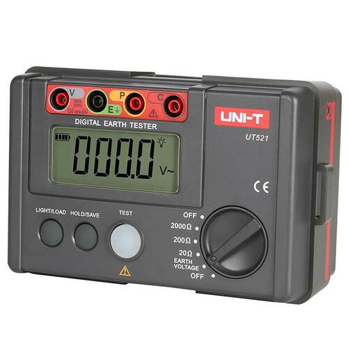 UNI-T接地电阻测试仪数字绝缘数据存储防雷电力设备 UT521