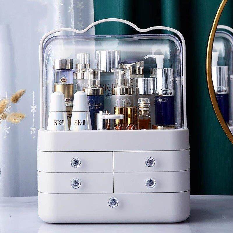 德国大容量化妆品收纳盒高级感口红护肤品桌面精致化妆台防尘抽屉