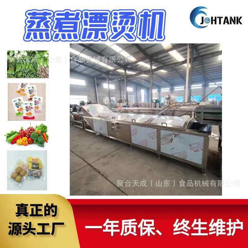 厂家荠菜豆角漂烫杀青机全自动果蔬预煮机商用牛奶豆浆低温杀菌机