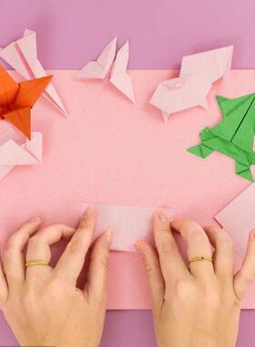 100 Sheets Pastel Paper Colorful Square for Crafts Colored