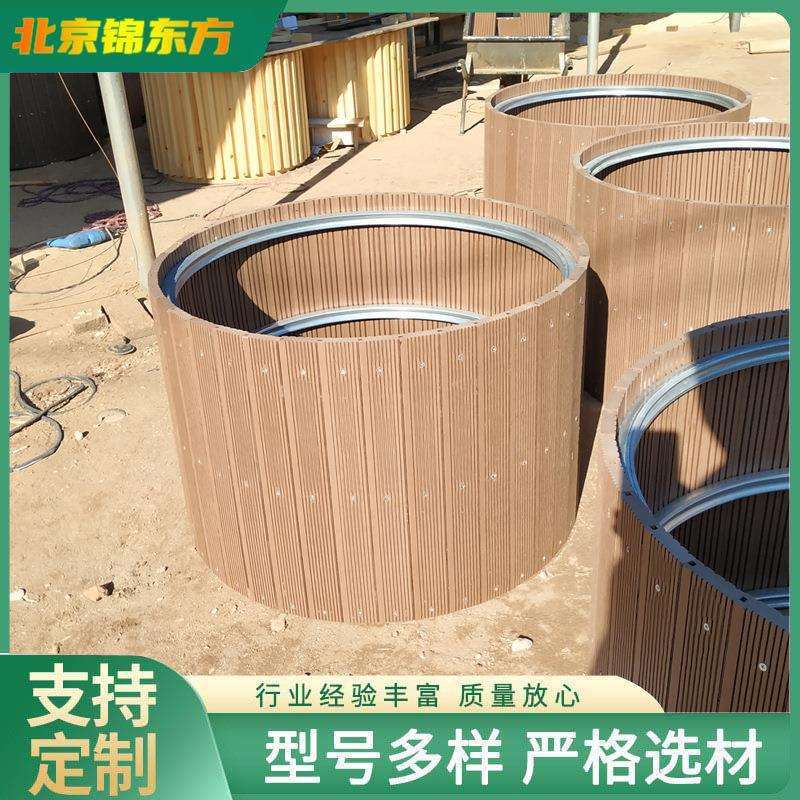 户外防腐木花箱碳化木长方形大花箱组合花箱花盆木质正方形花槽