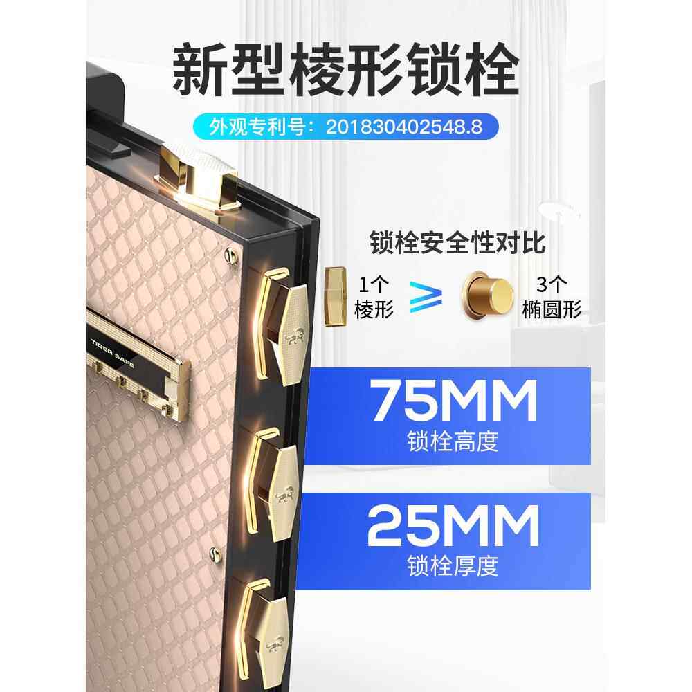 2P80保险柜 家用大型新品指纹80cm1米办公室保管箱 小型单双