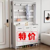 柜 柜阳台收纳柜入户鞋 鞋 柜家用门口大容量衣帽架玄关柜一体入户鞋